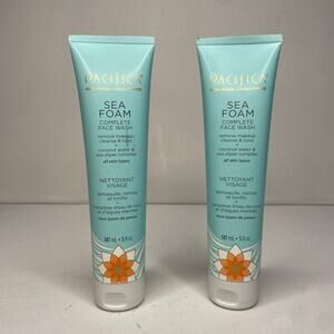 Pacifica Face Wash, Sea Foam, New/Sealed, Lot of 2